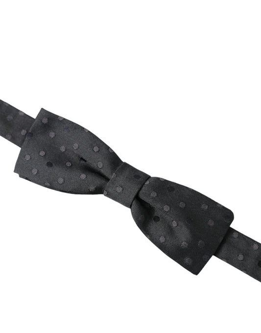 Dolce & Gabbana Opulent Silk Polka Dot Bow Tie for Men