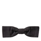 Dolce & Gabbana Elegant Brown Fantasy Silk Bow Tie