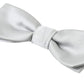 Dolce & Gabbana Elegant Silk Bow Tie in Grey