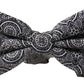 Dolce & Gabbana Elegant Black & White Silk Bow Tie