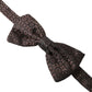 Dolce & Gabbana Elegant Silk Brown Bow Tie