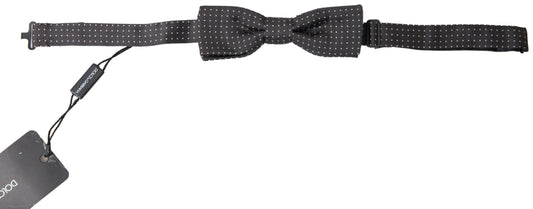 Dolce & Gabbana Elegant Silk Black Bow Tie