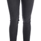 Acht Sleek Gray Slim-Fit Designer Jeans