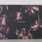 Dolce & Gabbana Black Leather Purple Tulip Mink Fur Pumps