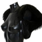 Dolce & Gabbana Black Silver Fox Fur Scarf