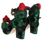 Dolce & Gabbana Green Brocade Snakeskin Roses Crystal Shoes