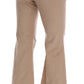 Ermanno Scervino Chic Beige Bootcut Flared Pants
