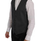Dolce & Gabbana Sleek Gray Single-Breasted Waistcoat Vest