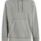 Hugo Boss Elegant Grey Cotton Hooded Sweatshirt