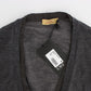 Costume National Gray Wool Button Cardigan Sweater