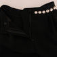 Dolce & Gabbana Elegant High-Waist Ankle Pants with Gold Detailing