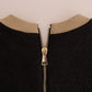 Dolce & Gabbana Black Fairy Tale Brocade Zipper Sweater
