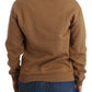 John Galliano Chic Brown Crewneck Cotton Sweater