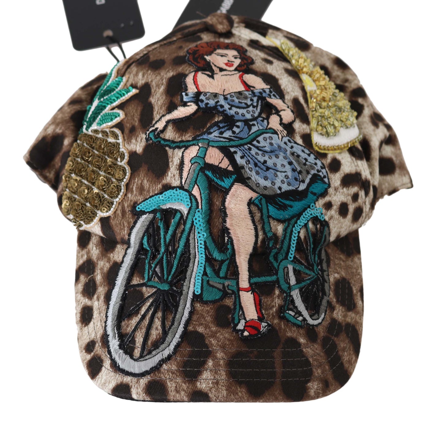 Dolce & Gabbana Elegant Sequined Leopard Baseball Cap