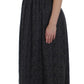 Dolce & Gabbana Elegant Black Full-Length Sheath Dress