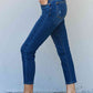 Judy Blue Aila Short Full Size Mid Rise Cropped Relax Fit Jeans