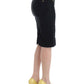 Cavalli Elegant Black Pencil Skirt for Sophisticated Style