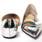 Christian Louboutin Silver Patentleather Flat Point Toe Shoe