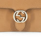 Gucci Elegant Beige Shoulder Bag with GG Snap