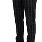 BENCIVENGA Elegant Gray Checkered Wool Chino Pants