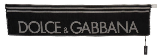Dolce & Gabbana Elegant Monochrome Men's Scarf Wrap