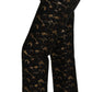 Dolce & Gabbana Black Gold Brocade High Waist Pants