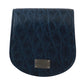 Dolce & Gabbana Elegant Blue Caimano Leather Condom Case Wallet