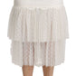 Dolce & Gabbana Elegant White Lace High-Waist Skirt