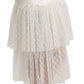 Dolce & Gabbana Elegant White Lace High-Waist Skirt