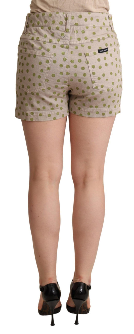 Dolce & Gabbana Chic Polka Dot Cotton Stretch Shorts