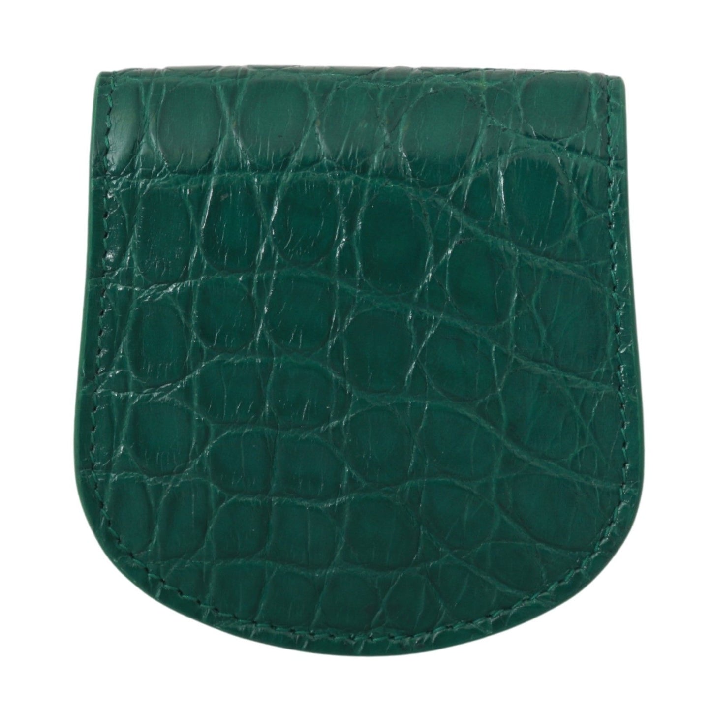 Dolce & Gabbana Green Exotic Skins Condom Case Holder Wallet