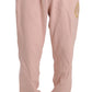 Billionaire Italian Couture Elegant Pink Cotton Sweatsuit Luxury Comfort