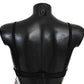 Roberto Cavalli Elegant Black Lace Push-Up Bra