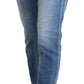 Dsquared² Chic Cropped Blue Denim - Elevate Your Casual Look