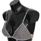 Ermanno Scervino Gray Nylon Sequined Triangolo Bra Underwear