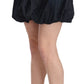 Exte Chic Dark Blue A-Line Mini Skirt