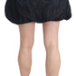Exte Chic Dark Blue A-Line Mini Skirt
