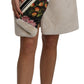 Dolce & Gabbana Beige High Waist A-Line Mini Skirt