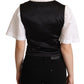 Dolce & Gabbana Elegant Silk Blend Black Waistcoat