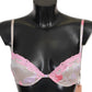 Ermanno Scervino Pink Lace Silk Stretch Push Up Underwear