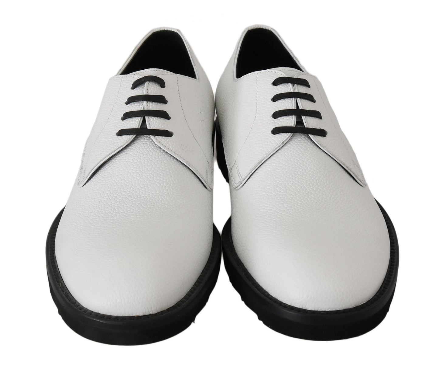 Dolce & Gabbana Elegant White Formal Leather Shoes