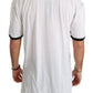 Dolce & Gabbana Elegant White Silk-Blend Men's T-Shirt