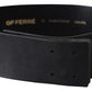 GF Ferre Black Genuine Leather Wide Logo Waist Belt