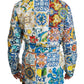 Dolce & Gabbana Majolica Brocade Linen Robe Coat Jacket