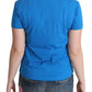 Moschino Blue Cotton Sunny Milano Print Tops T-shirt