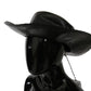 Costume National Black Wide Brim Cowboy Solid Hat