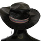 Costume National Black Wide Brim Cowboy Solid Hat