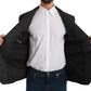 Dolce & Gabbana Gray Plaid Check Wool Formal Jacket Blazer