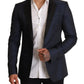 Dolce & Gabbana Blue Wool Slim Fit MARTINI Blazer Jacket