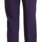 BENCIVENGA Purple High Waist Straight Dress Trouser Pants